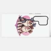 Sweet Cavalier Spaniel Couple im Herzen Samsung Galaxy Hülle (Rückseite (Horizontal))