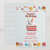 Sweet Celebration Birthday Einladung (Vorne/Hinten)