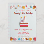 Sweet Celebration Birthday Einladung (Vorne/Hinten)