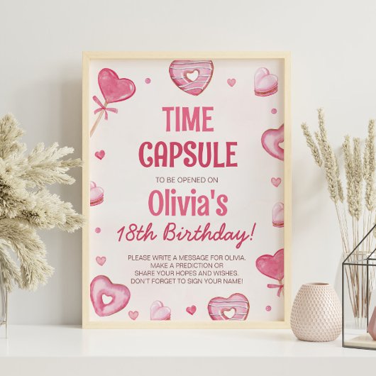 Sweet Celebration Birthday Time Kapsel Zeichen Poster