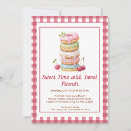 Sweet Celebration Invite – Colorful Donuts Party  Einladung