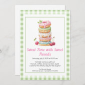 Sweet Celebration Invite – Colorful Donuts Party Einladung (Vorne/Hinten)
