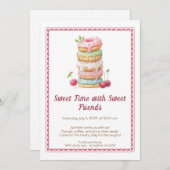 Sweet Celebration Invite – Colorful Donuts Party  Einladung (Vorne/Hinten)