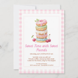Sweet Celebration Invite – Colorful Donuts Party  Einladung