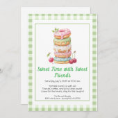 Sweet Celebration Invite – Colorful Donuts Party Einladung (Vorne/Hinten)