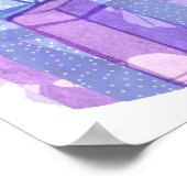 Sweet Celebration: Lila und rosa Geburtstag Poster (Ecke)