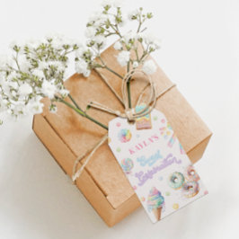 Sweet Celebration Pastel Candy Land Girl Geburtsta Geschenkanhänger