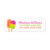 Sweet Celebration Return Address Label / White (Vorne)