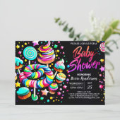 Sweet Celebration Wonderland Baby Dusche Einladung (Stehend Vorderseite)