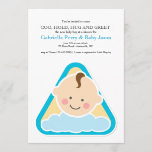 Sweet Cheeks Baby Boy Shower Einladung