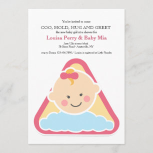 Sweet Cheeks Baby Girl Dusche Einladung