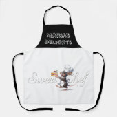 "Sweet Chef" Maus-Logo-Illustration Schürze (Vorderseite)