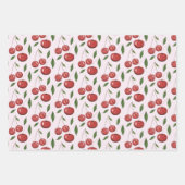 Sweet Cherries Aquarellbilder Geschenkpapier Set (Vorderseite)