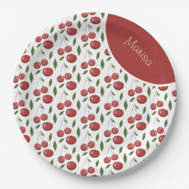 Sweet Cherries Aquarellbilder Pappteller