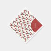 Sweet Cherries Aquarellbilder Serviette (Ecke)