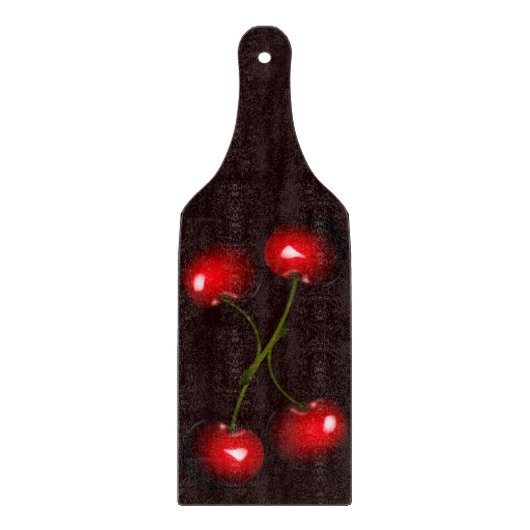 Sweet Cherries Cutting Board - Wählen Sie Farbe Schneidebrett (Vorderseite)