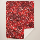 Sweet Cherries Muster Sherpadecke (Vorderseite)