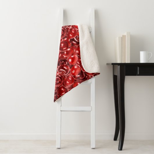 Sweet Cherries Muster Sherpadecke (Beispiel)