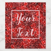 Sweet Cherries Muster Weinetikett (Einzelnes Label)