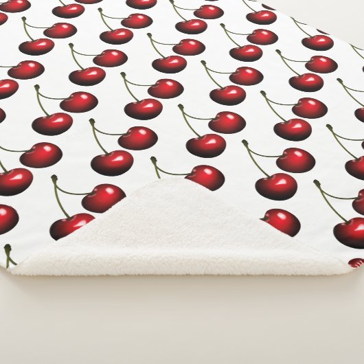 Sweet Cherries Sherpa Blanket - Farbe auswählen Sherpadecke (3/4)