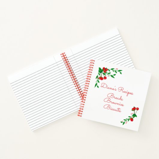 Sweet Cherries SpiralNotebook Notizblock (Innenseite)