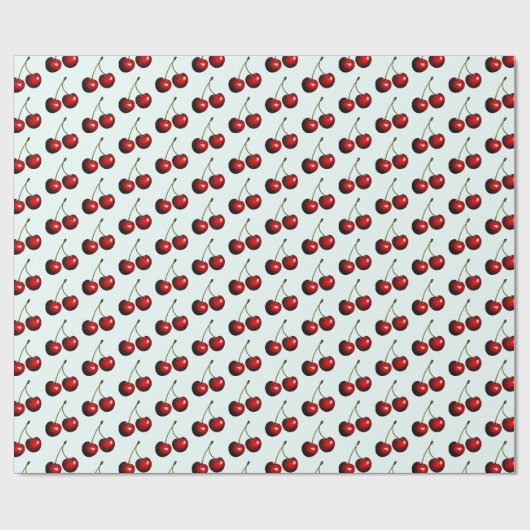 Sweet Cherries Wrapping Paper Geschenkpapier (Flach)
