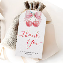 Sweet Cherry Baby Dusche Vielen Dank für Ihre Unte