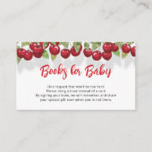 Sweet Cherry Baby Showbuchanfrage Begleitkarte (Vorderseite)