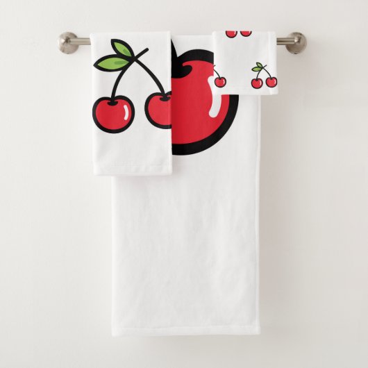 Sweet Cherry Bath Towel Set (Insitu)