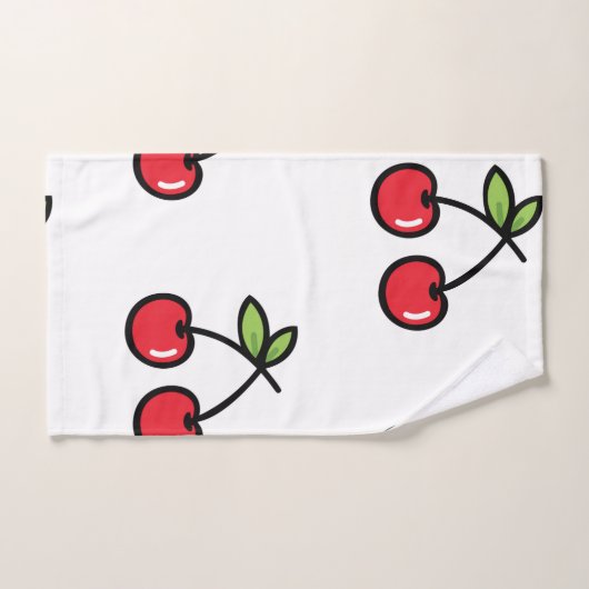 Sweet Cherry Bath Towel Set (Handtuch)
