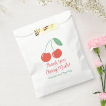 Sweet Cherry Birthday Party Gefallen Bag