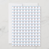 Sweet Cherry Blue Brautparty Einladung (Rückseite)