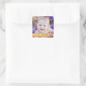Sweet Cherry Cupcake Girl's Birthday Foto Sticker (Tasche)