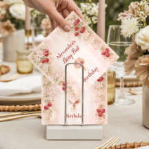 Sweet Cherry Floral First Birthday 1st Birthday