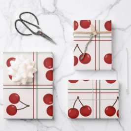 🎁 Sweet Cherry Holiday Gift Wrap Collection Geschenkpapier Set