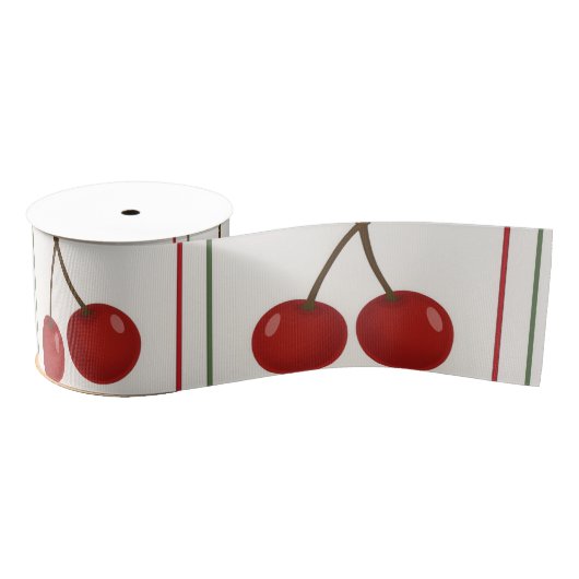 🎁 Sweet Cherry Holiday Gift Wrap Collection Ripsband (Spule)
