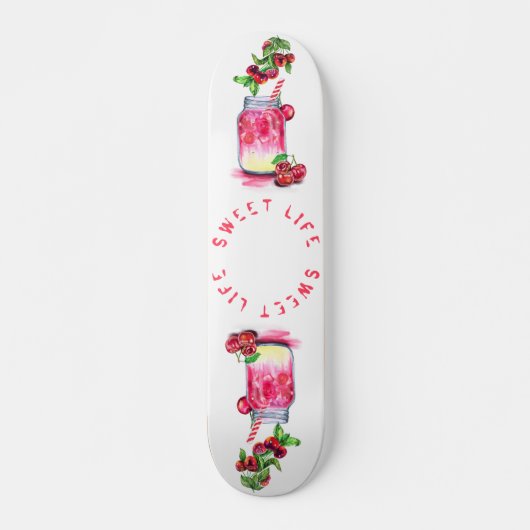 Sweet Cherry Juice Cool Drink Frucht Skateboard (Vorne)