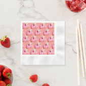 Sweet Cherry Love Cake Pattern – Cute Valentine’s Serviette (Beispiel)