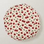 🍒✨Sweet Cherry Minimal Collectio Rundes Kissen (Rückseite)