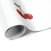 🍒 Sweet Cherry Minimal Elegant Tissue Paper Geschenkpapier (Rolleneckpunkt)
