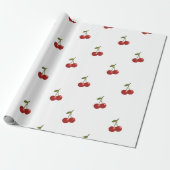 🍒 Sweet Cherry Minimal Elegant Tissue Paper Geschenkpapier (Ungerollt)