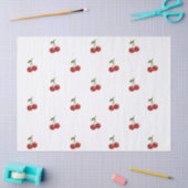 🍒 Sweet Cherry Minimal Elegant Tissue Paper Seidenpapier (Basteln)