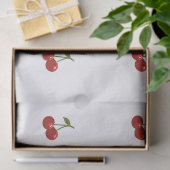 🍒 Sweet Cherry Minimal Elegant Tissue Paper Seidenpapier (Geschenk)