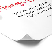 Sweet Cherry Momosa Bar Baby Shower Poster (Ecke)