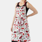 Sweet Cherry Muster | Monogramm Schürze (InSitu)