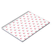 Sweet Cherry Muster Notebook Notizblock (Linke Seite)