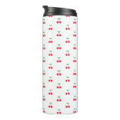 Sweet Cherry Muster Tumbler Thermosbecher (Nach rechts gedreht)