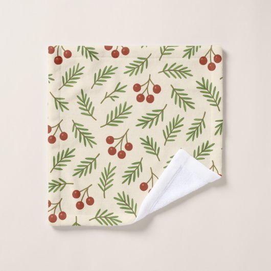 Sweet Cherry Natural Harmony Badhandtuch Set (Waschlappen)