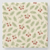 Sweet Cherry Natural Harmony Steinuntersetzer (Vorderseite)