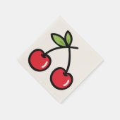 Sweet Cherry Paper Table Napkins Serviette (Ecke)